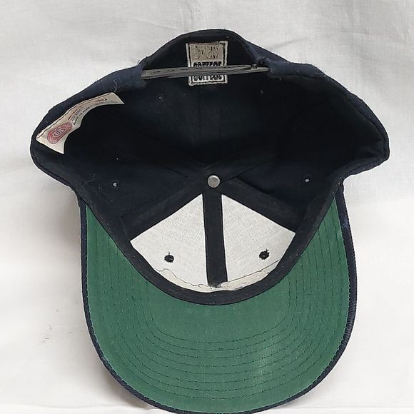 Vintage 90s College Basix Kentucky Wildcats Navy Blue Embroidered Snapback Hat - Picture 5 of 7